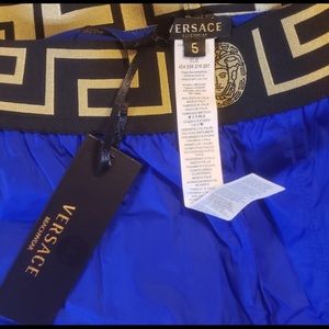 Versace Men's Swim Trunks Medusa Waistband